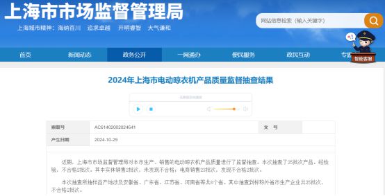 大数据：合格率70%电动晾衣架近三年抽检(图13)